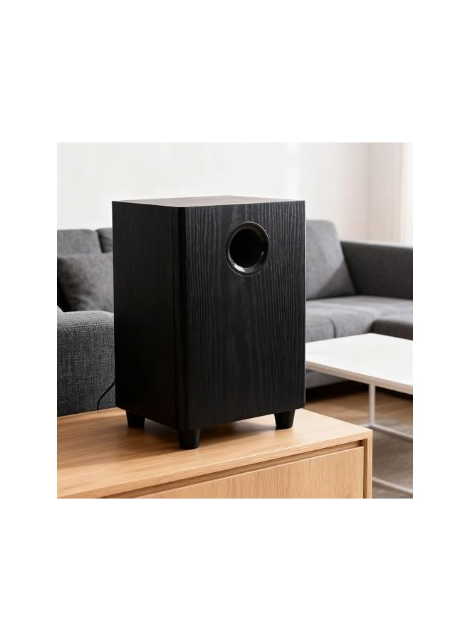 6.5 Inch Powered Subwoofer, 100W Passive Bass Speaker with Deep Bass for Home Theater & TV, Plug and Play, Compact Home Audio - Image 4